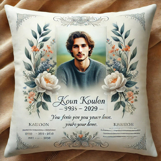 Personalized Memorial Pillows: A Heartfelt Tribute and Comforting Keepsake - The Funeral Program Site