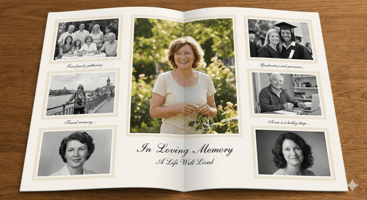 Personalizing Photo Layouts for Meaningful Funeral Program Tributes - The Funeral Program Site
