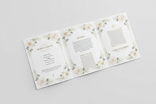 Using AI to Organize a Funeral Program Layout