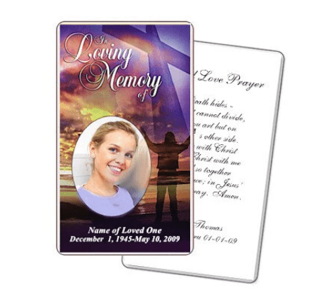 Prayer Card Examples For A Funeral - The Funeral Program Site