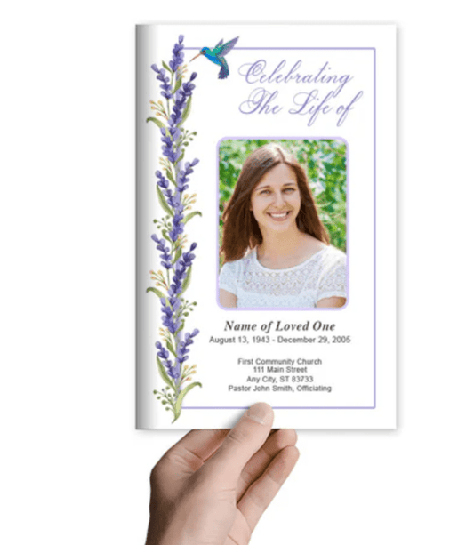 Printable Funeral Program Templates - The Funeral Program Site