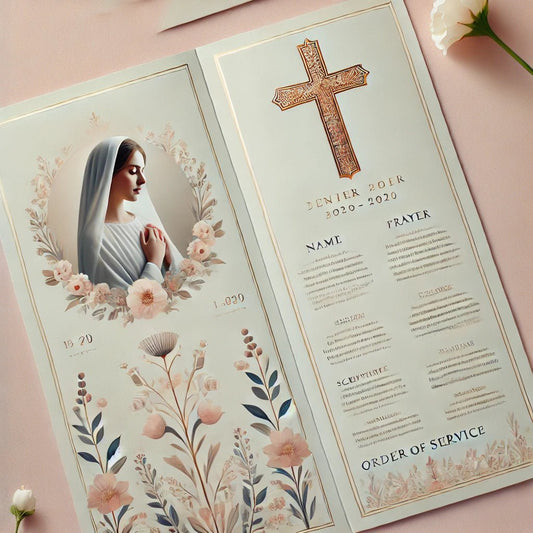 Religious Funeral Program Template - The Funeral Program Site