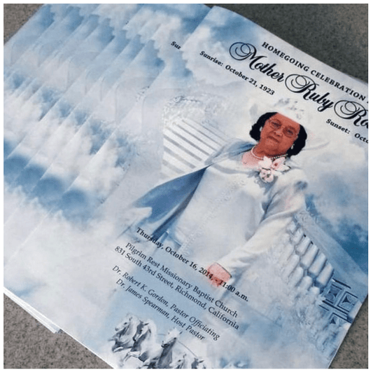Sample Funeral Program Guides Families in Memorializing Loved Ones - The Funeral Program Site