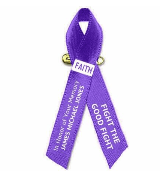 Shining a Light on Pancreatic Cancer Awareness: The Symbolism of the Purple Ribbon - The Funeral Program Site