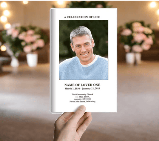 Simple and Elegant Funeral Prayer Card Templates to Use - The Funeral Program Site