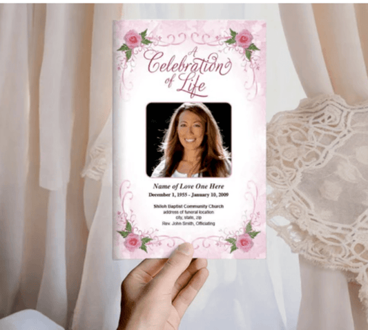 Simple and Elegant Funeral Program Template - The Funeral Program Site