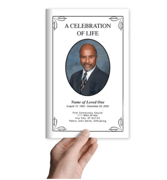 Simple Funeral Program Template: A Minimalist and Meaningful Design - The Funeral Program Site