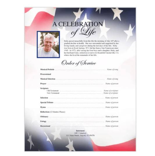 The Benefits of Using Funeral Flyer Templates - The Funeral Program Site