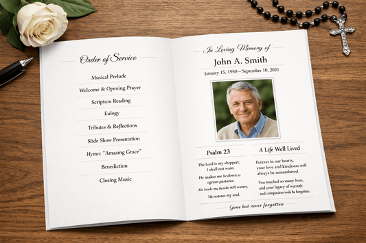 The Clipart Checklist: Essential Visuals for Meaningful Funeral Programs - The Funeral Program Site