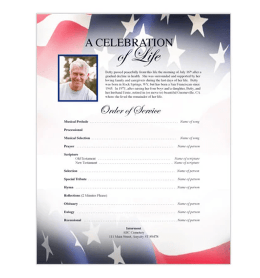 The Funeral Program Site Now Offers Funeral Flyers - The Funeral Program Site