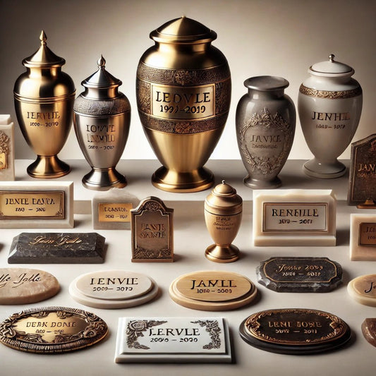 The Funeral Program Site Offers Urn Name Plates - The Funeral Program Site