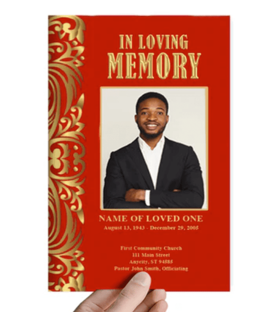 The History of Funeral Program Templates - The Funeral Program Site