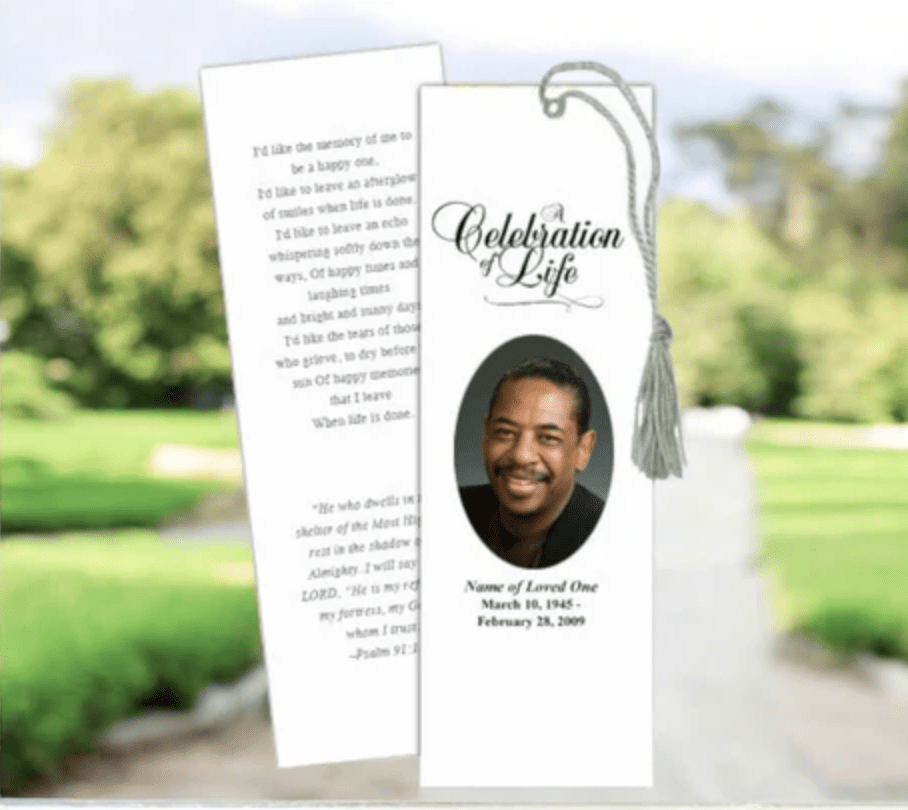 The History of Memorial Bookmarks in Funeral Traditions – The Funeral ...