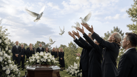 The Meaning and Beauty of White Doves at Funerals: A Complete Guide - The Funeral Program Site