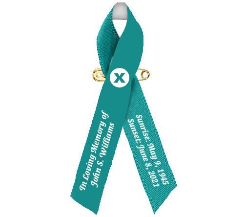 The Meaning and Significance of the Teal Cancer Ribbon - The Funeral Program Site