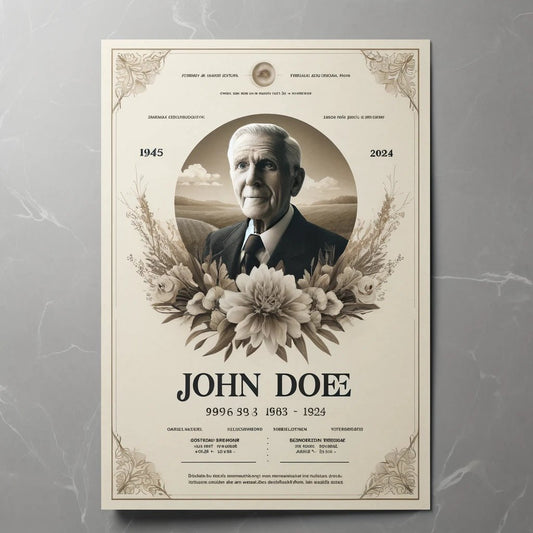 The Role and Significance of Funeral Flyers in Memorial Services - The Funeral Program Site