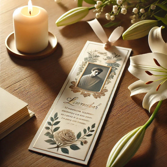 The Significance of Memorial Bookmarks in Jewish Funerals - The Funeral Program Site