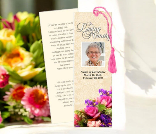 Top 10 Funeral Program Site Elegant Memorial Design Ideas for Heartfelt Memorial Bookmarks - The Funeral Program Site