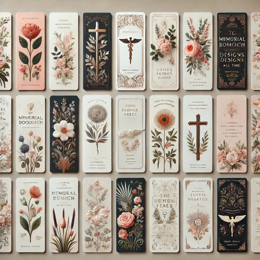 Top 10 Memorial Bookmark Designs of All Time - The Funeral Program Site