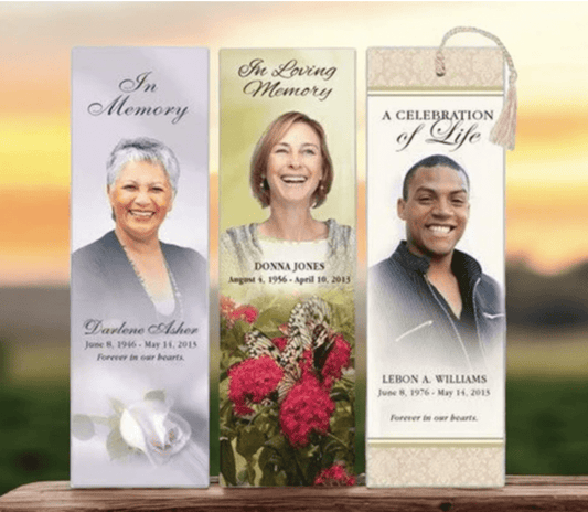 Top Designs for Memorial Bookmarks - The Funeral Program Site