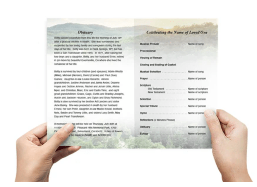 Consejos clave para personalizar plantillas de programas funerarios ...