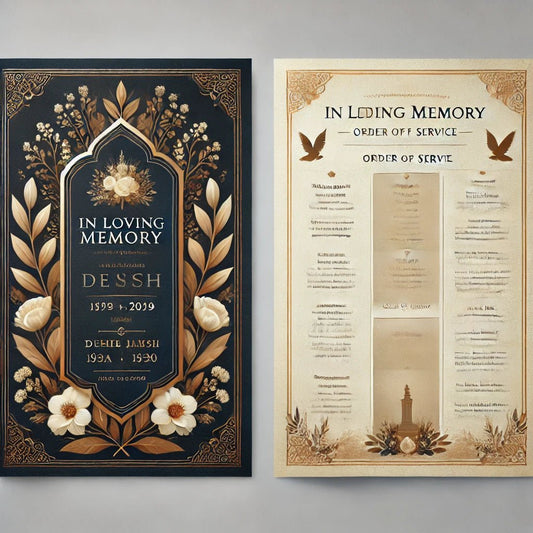 Understanding Double-Sided Funeral Program Templates - The Funeral Program Site