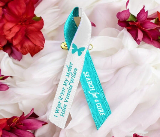 Understanding the Cervical Cancer Ribbon Color: Teal and White - The Funeral Program Site