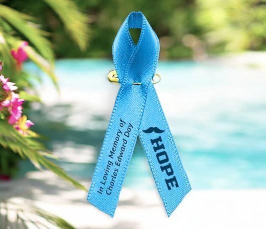 Understanding the Light Blue Cancer Ribbon - The Funeral Program Site