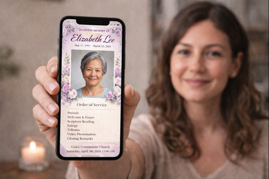 Virtual Digital-Only Paperless Funeral Programs - The Funeral Program Site