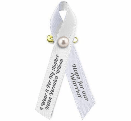 Wearing A Lung Cancer Ribbon - The Funeral Program Site