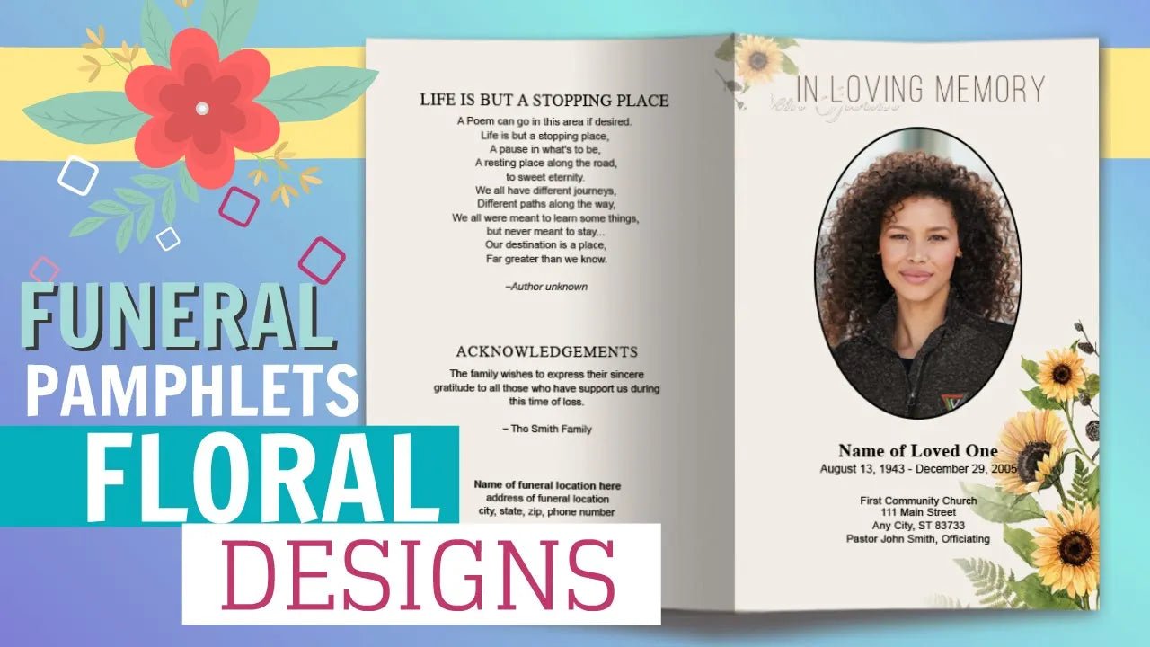 Funeral Desing Program Flowers What Are Floral Funeral Program Templates? – The Funeral Program Site
