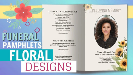 What Are Floral Funeral Program Templates? - The Funeral Program Site