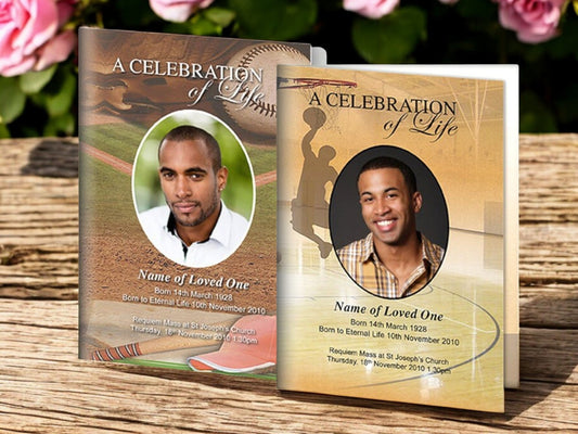 What are some tips for balancing text and images in a funeral program - The Funeral Program Site