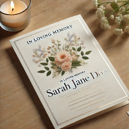 What Is The Difference Between A Memorial Program vs. Funeral Program? - The Funeral Program Site