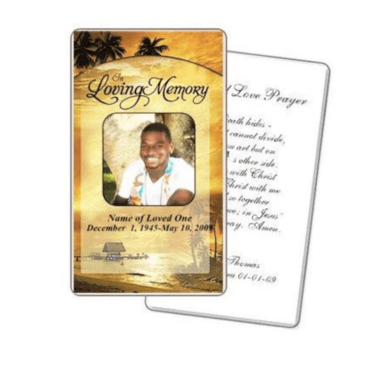 What Makes a Funeral Prayer Card Special? Design Tips and Advice - The Funeral Program Site
