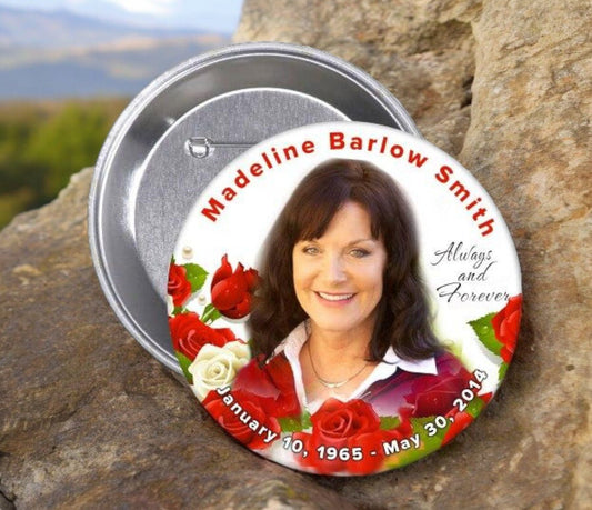 Where Can I Buy Memorial Buttons Online? - The Funeral Program Site