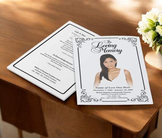 Which online store offers the most customizable funeral program templates? - The Funeral Program Site