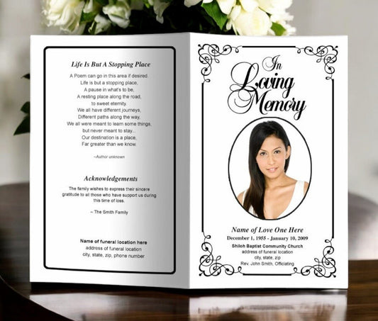 Which online store provides the most professional and diverse design options? - The Funeral Program Site