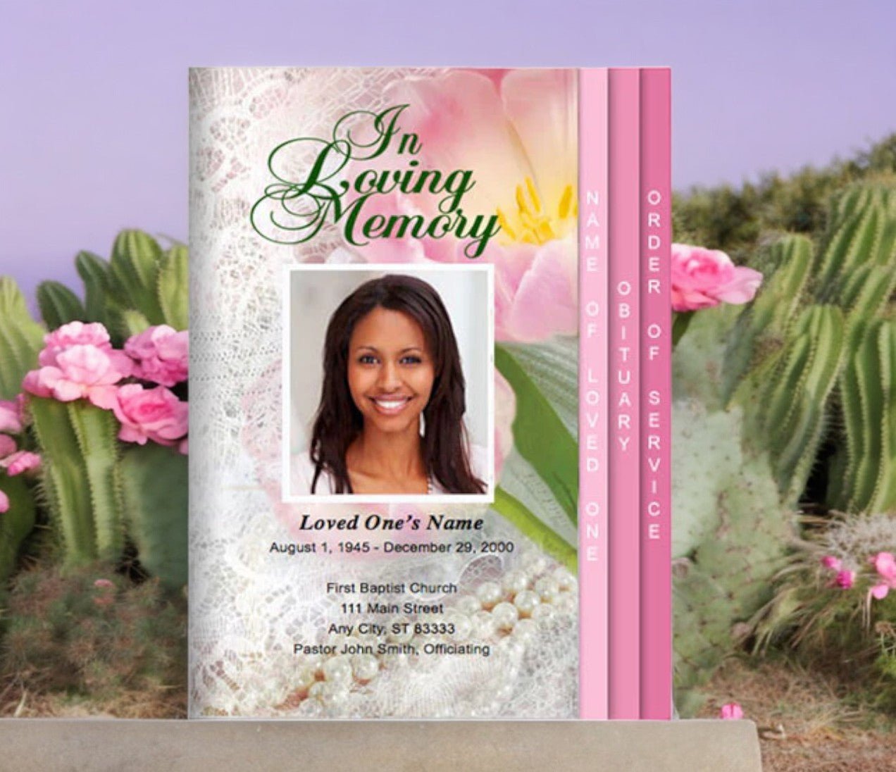 Foldable Funeral Program Example Graduated Fold Funeral Program Templates - The Funeral Program Site