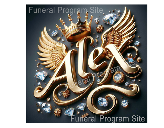 Alex 3D Word Art Name Design