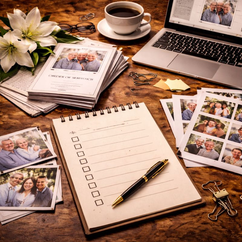 Funeral Program & Photos Content Checklist