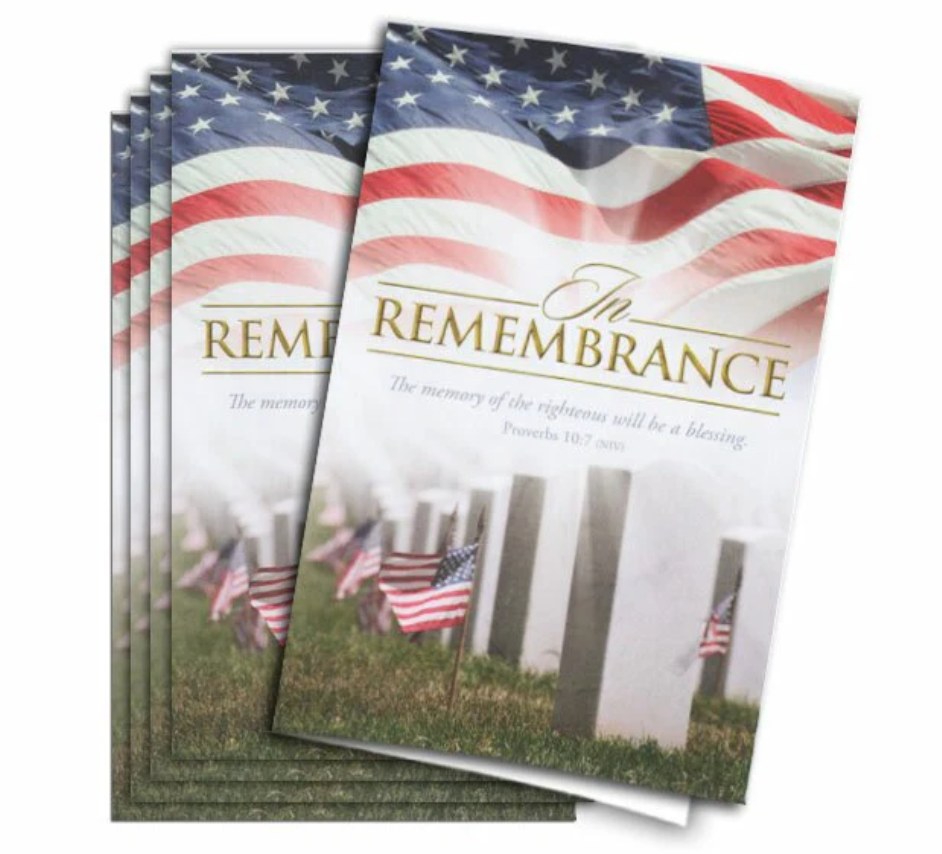 Funeral Bookmark Paper - The Funeral Program Site