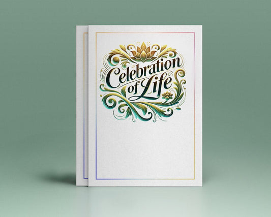 A Celebration of Life Script Funeral Program Title - The Funeral Program Site