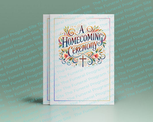 A Homecoming Ceremony Funeral Program Title - The Funeral Program Site