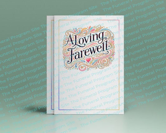 A Loving Farewell Funeral Program Title - The Funeral Program Site