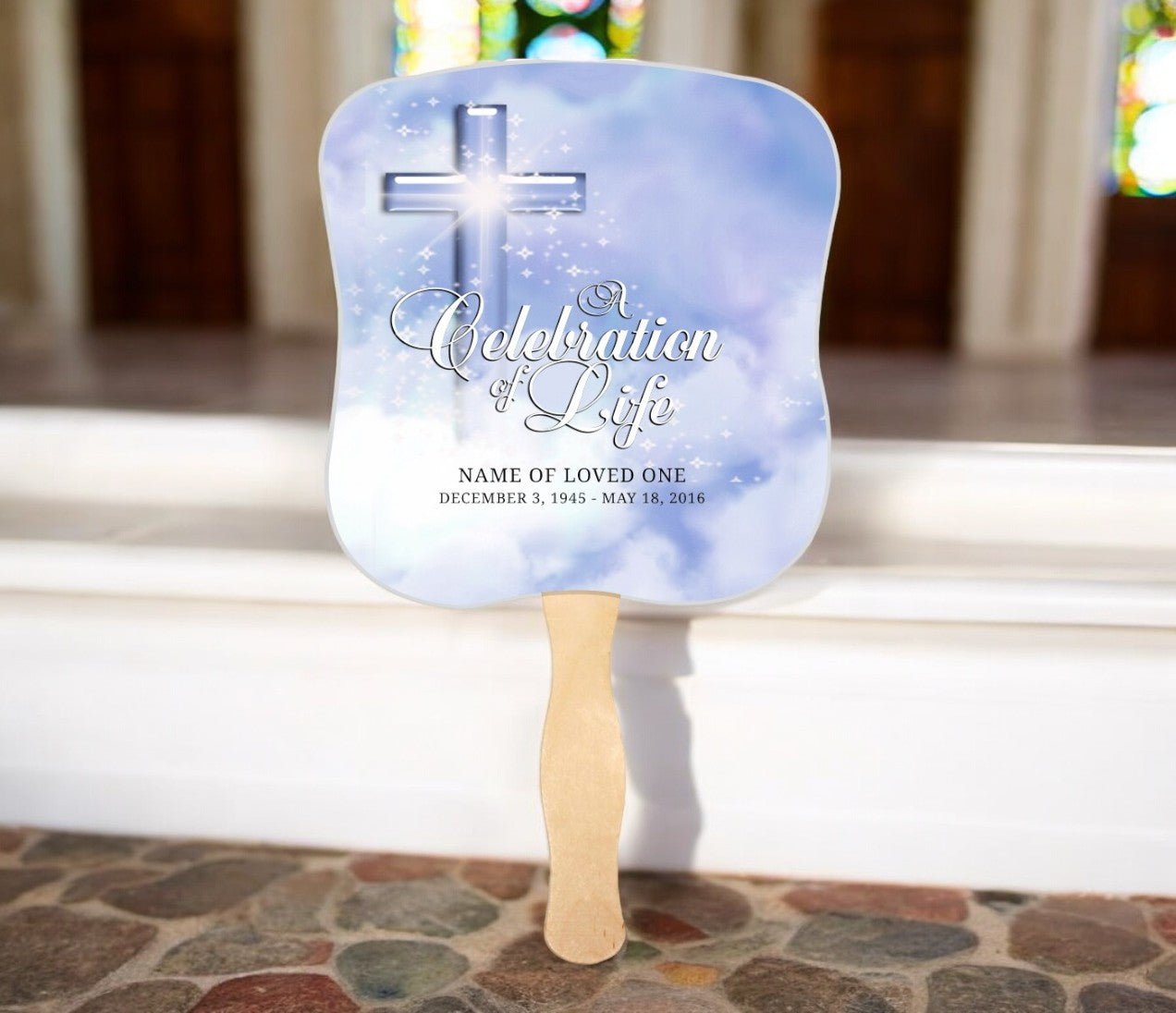 Memorial Folding Hand Fans - The Funeral Program Site
