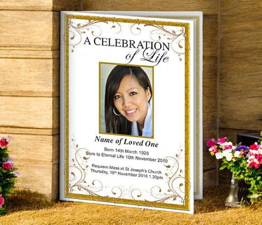 Affinity A4 Funeral Order of Service Template - The Funeral Program Site