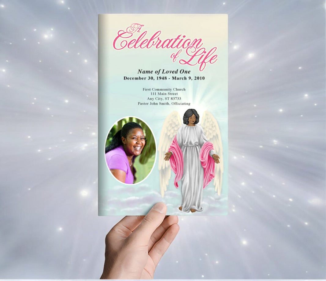 Funeral Program Template with Dove: A Symbol of Peace, Love, and Remem ...