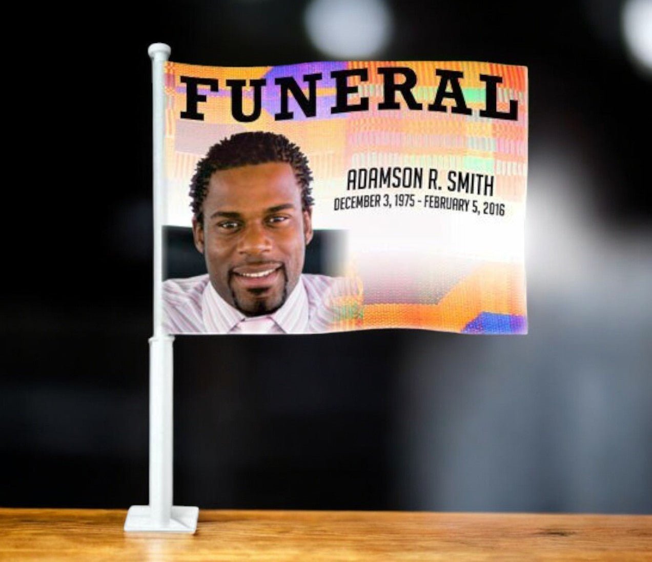 Ashanti Funeral Car Flag and Pole - The Funeral Program Site