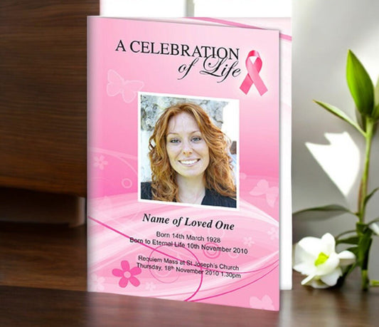 Awareness A4 Funeral Order of Service Template - The Funeral Program Site